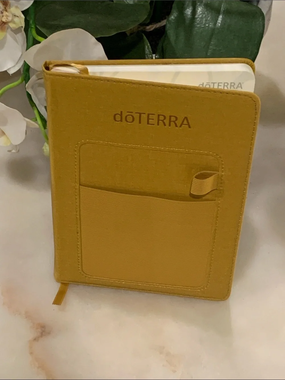 2 Doterra Mustard Yellow Notebooks